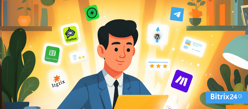 Bitrix24マーケットプレイスのトップ10アプリ